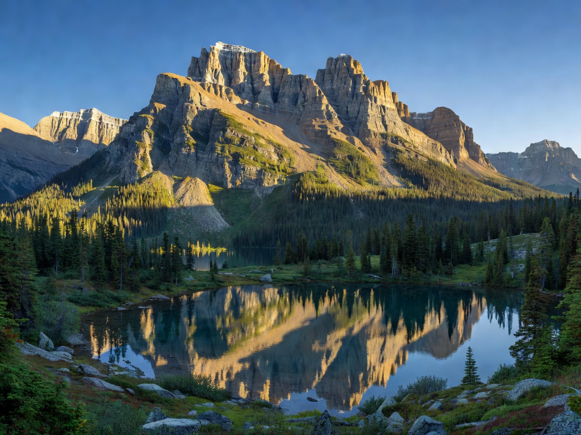 Banff National Park mountainous landscape