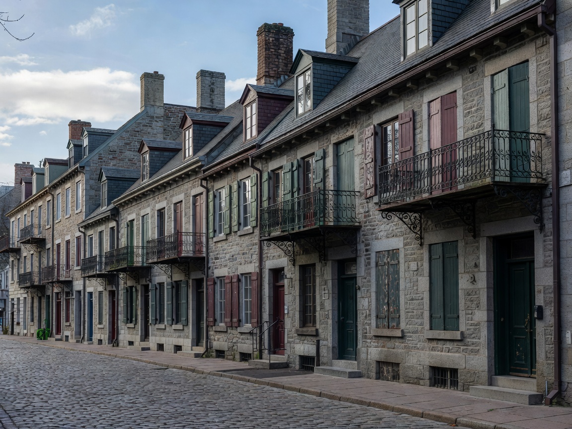 Historic architecture in Old Montreal